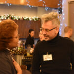 Attendees mix and mingle at the Tin Roost in North Liberty for the Iowa LGBTQ Chamber of Commerce's Cedar Rapids/Iowa City launch.