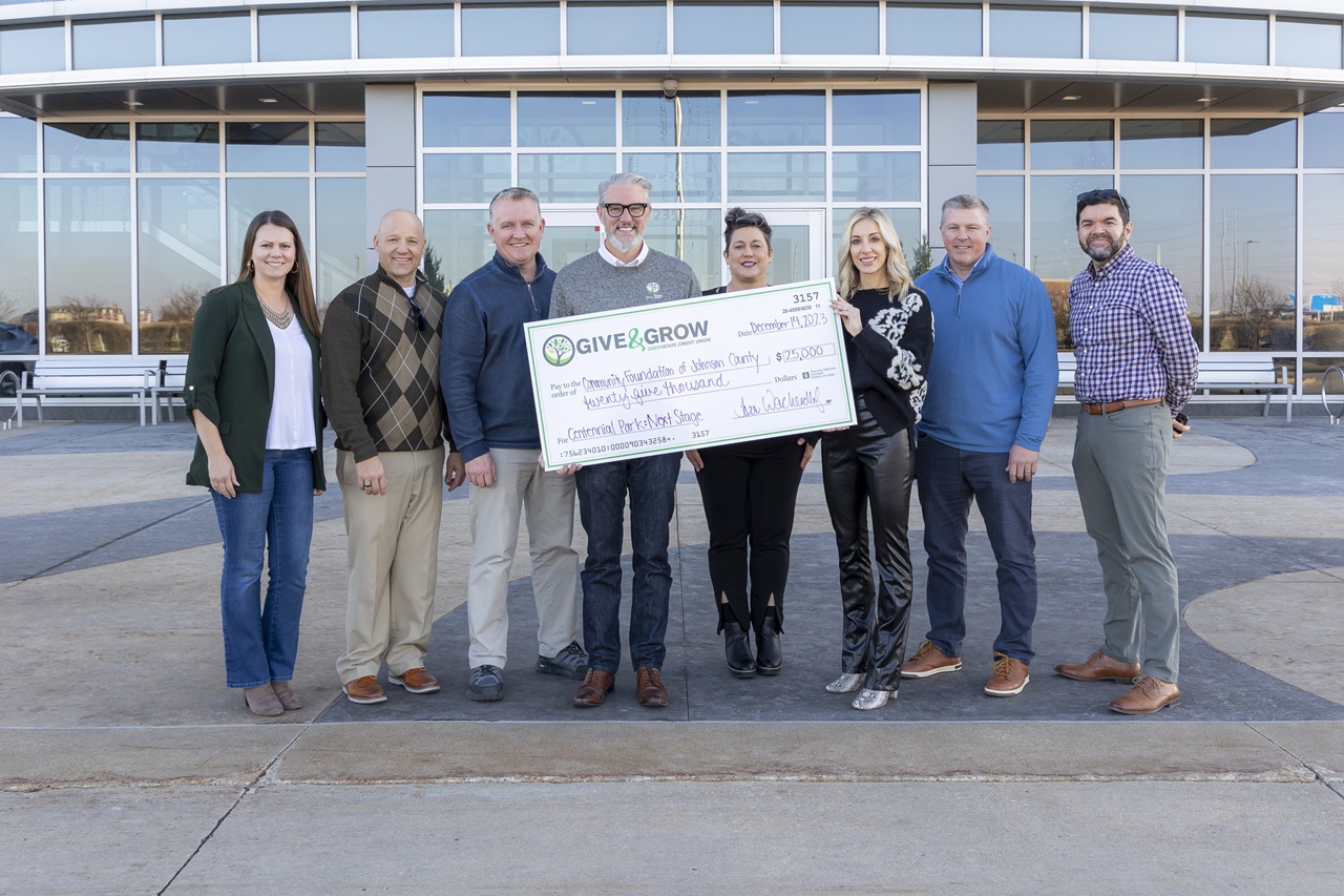 GreenState Credit Union recently donated $25,000 to North Liberty's Next Stage campaign.