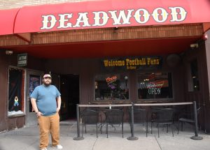 Carlos Amaya, manager of Deadwood Tavern at 6 S. Dubuque St. 