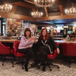 Angela Harrington, owner of The Highlander Hotel (left), and Danise Petsel, owner of Iowa River Power Restaurant (right).