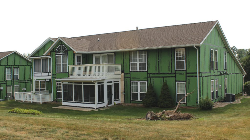 Derecho damaged homes