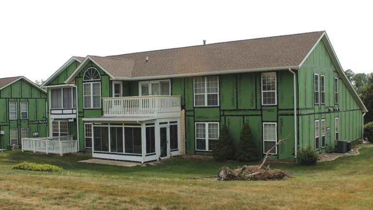 Derecho damaged homes
