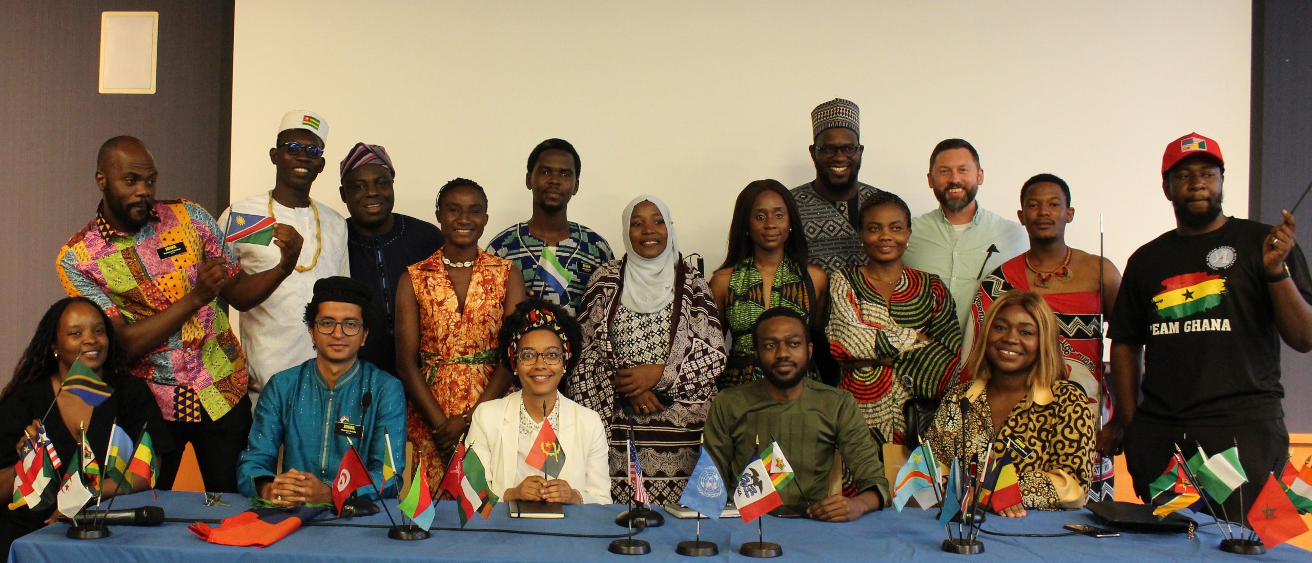 2023 Iowa Mandela Washington Fellows participating in a community event hosted by the Iowa City Foreign Relations Council in July 2023.