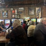 Patrons visit the Quarter Barrel, Cedar Rapids, on Valentine's Day as a part of a new Supper Club. CREDIT ELIZABETH SCHULTZ