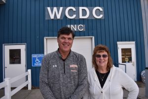 David Hoffman, WCDC president, and Tammy Burlingame, WCDC vice president for community services. 