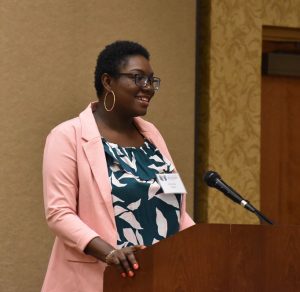 Aminata Taylor, the founder and CEO of Tailored Tax and Accounting and Outstanding Business Leader award winner. 