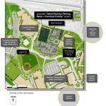 Map of UI's proposed location for a new parking ramp, west of the College of Dentistry.