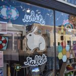 Storefront of the White Rabbit, located at 112 S. Linn St. in Iowa City.