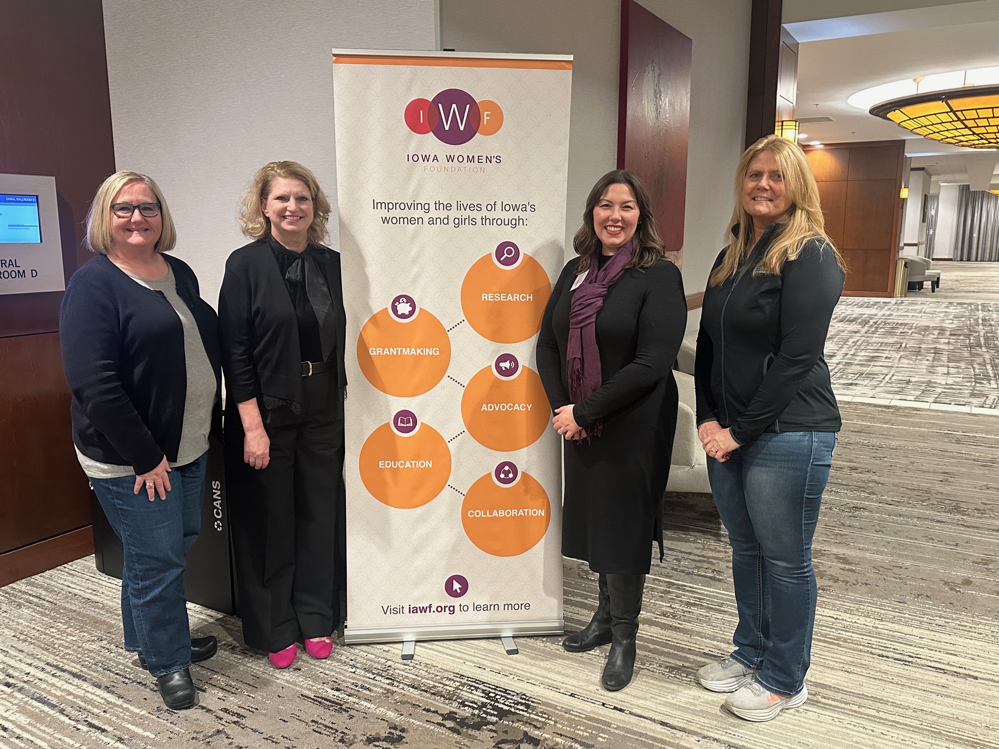 The Iowa Women's Foundation held several grant presentation events throughout the state. CREDIT IOWA WOMEN'S FOUNDATION