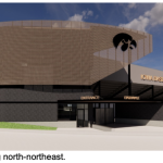 A rendering depicting the renovated Duane Banks stadium.