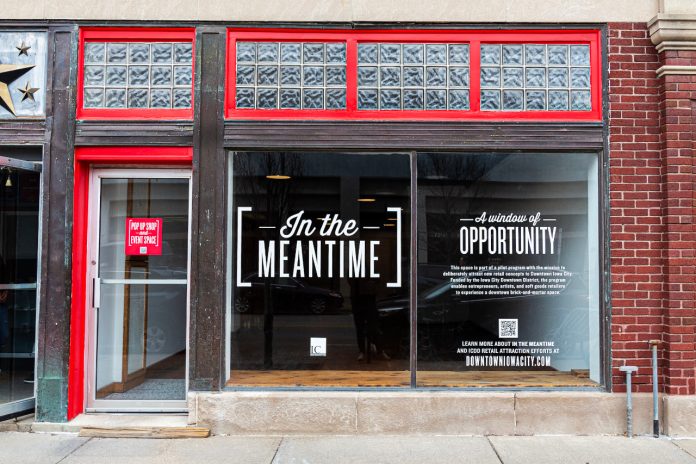 In the Meantime, at 21 S. Linn St. in Iowa City, is a new pilot program by the Iowa City Downtown District to attract and support businesses.