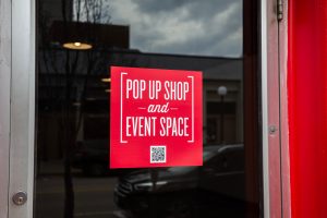 112 S. Linn St. advertises the space as a pop up shop and event space. 