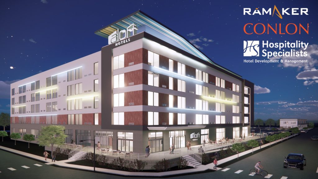 Cedar Rapids Marriott Aloft rendering New Bohemia