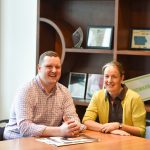 Charlie Nusser (left) and Anna Moyers Stone will host The Downtown Dish, a new monthly podcast. CREDIT JESSICA ABDONEY/ UPLOAD MEDIA GROUP