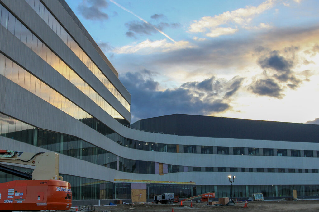 Site tour of the University of Iowa Health Care campus in North Liberty under construction on Tuesday, May 7, 2024. CREDIT UIHC