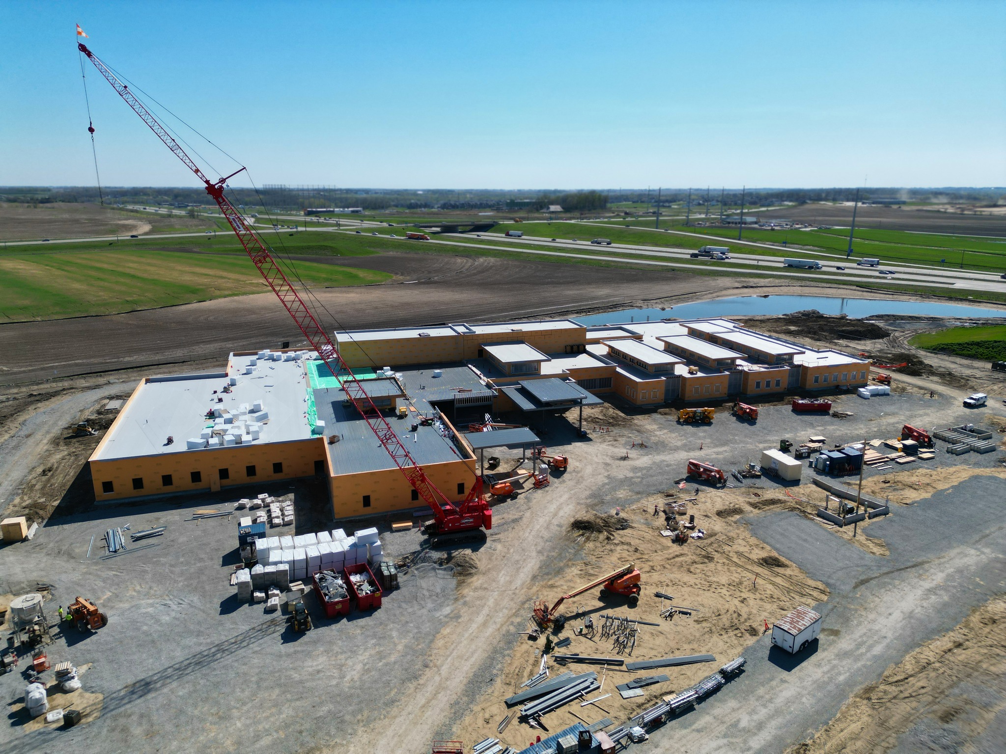 default Construction is underway for Steindler Orthopedic's new clinic and ambulatory surgery center in North Liberty, set for completion by early 2025. CREDIT STEINDLER ORTHOPEDIC CLINIC