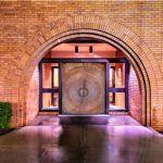 The entrance to Meardon,Sueppel & Downer P.L.C.'s practice at 122 S. Linn St.