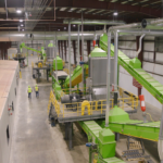 The interior of REGEN Fiber's wind turbine blade recycling plant. CREDIT REGEN FIBER