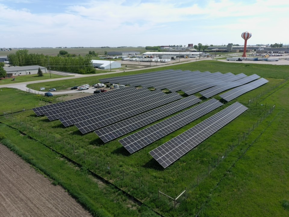 Fareway Solar Field, located at the grocery chain's distribution center in Boone Industrial Park.