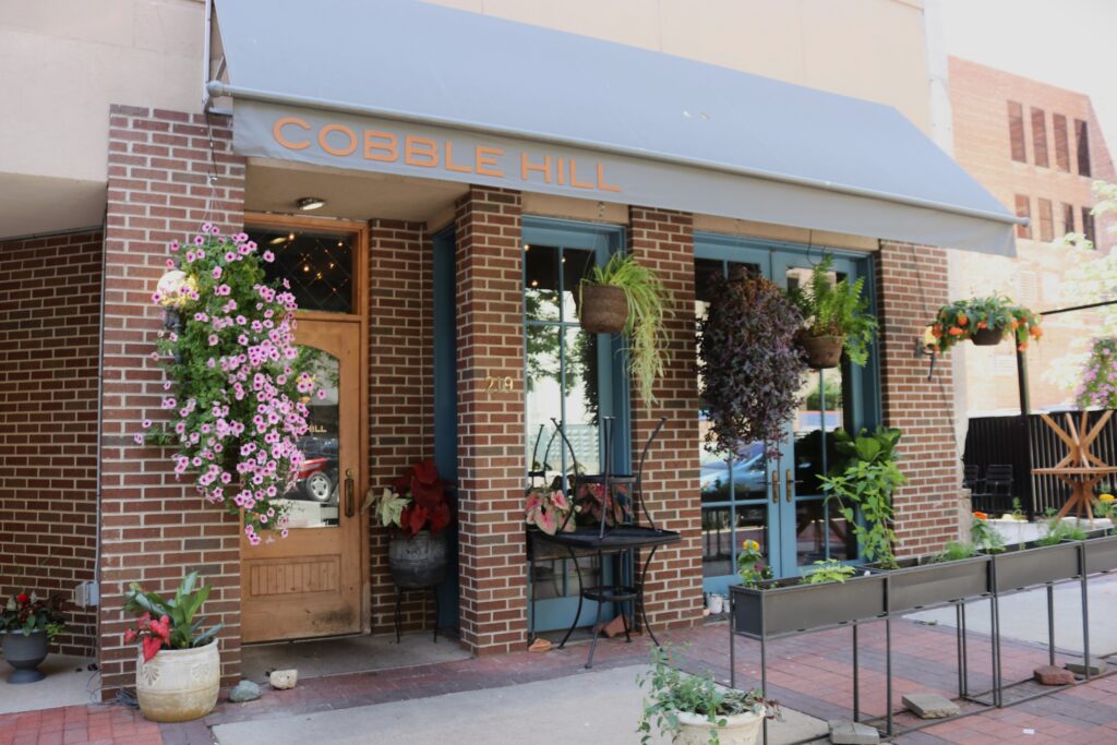The exterior of Cobble Hill restaurant as seen on May 30, 2024, in Cedar Rapids. farm-to-table dining