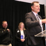 Scott Cornish co-owner and COO of Paul Davis Restoration accepts the title of Fastest Growing Company at June 11 event. CREDIT RICHARD PRATT