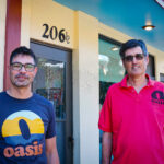 Ofer Sivan and Naftaly Stramer, co-founders of Oasis Falafel and Oasis Street Food. CREDIT RICHARD PRATT