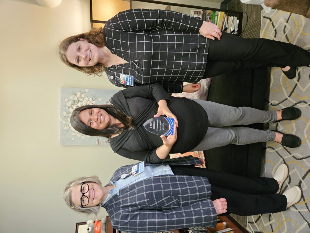 Mercy Medical Center awards funds from its Health Equity Fund to Catholic Charities. CREDIT MERCY MEDICAL CENTER