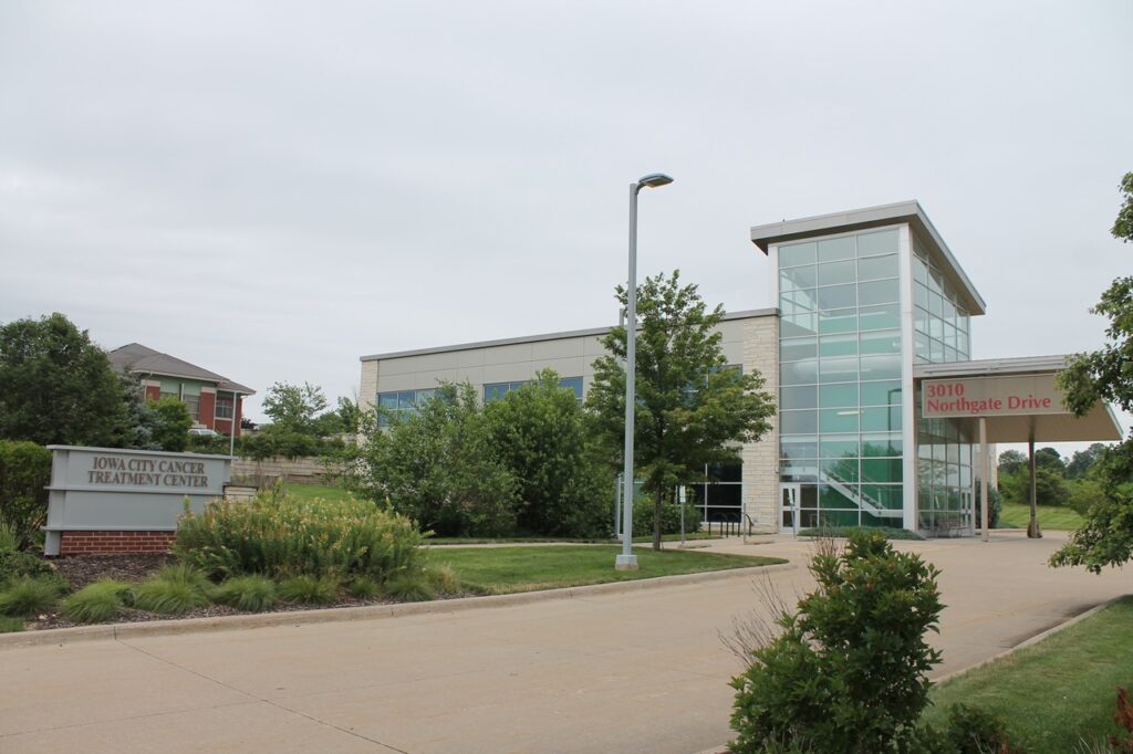 The Iowa City Cancer Treatment Center at 3010 Northgate Dr. in Iowa City. The radiation oncology clinic opened in 2011.