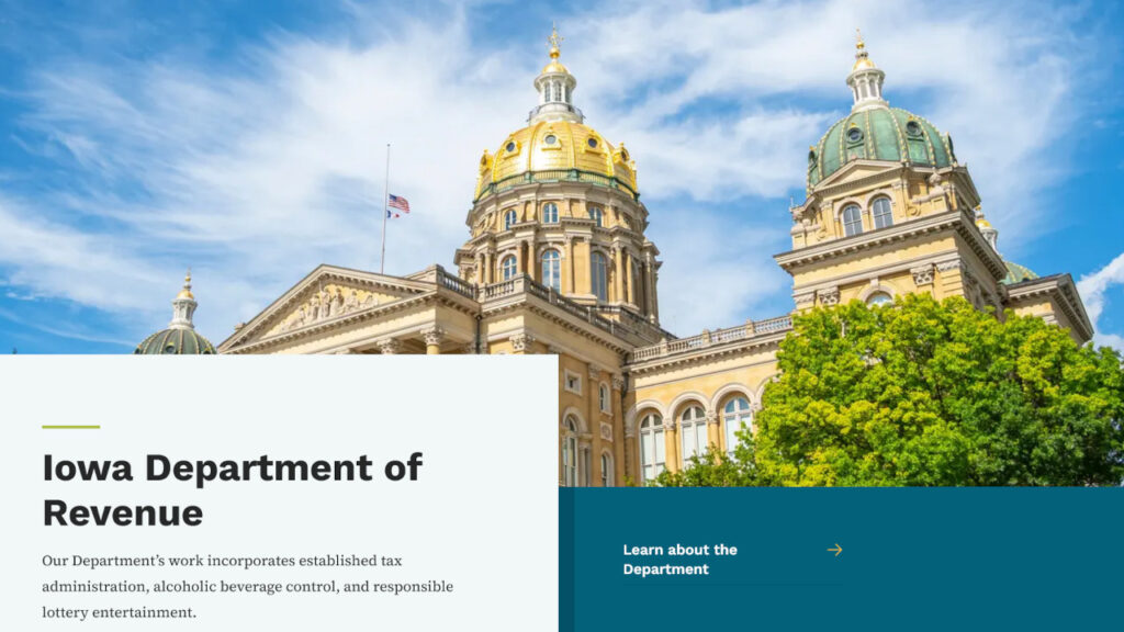 Iowa Department of Revenue new website