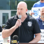 Jesse Case Iowa Teamsters labor rally