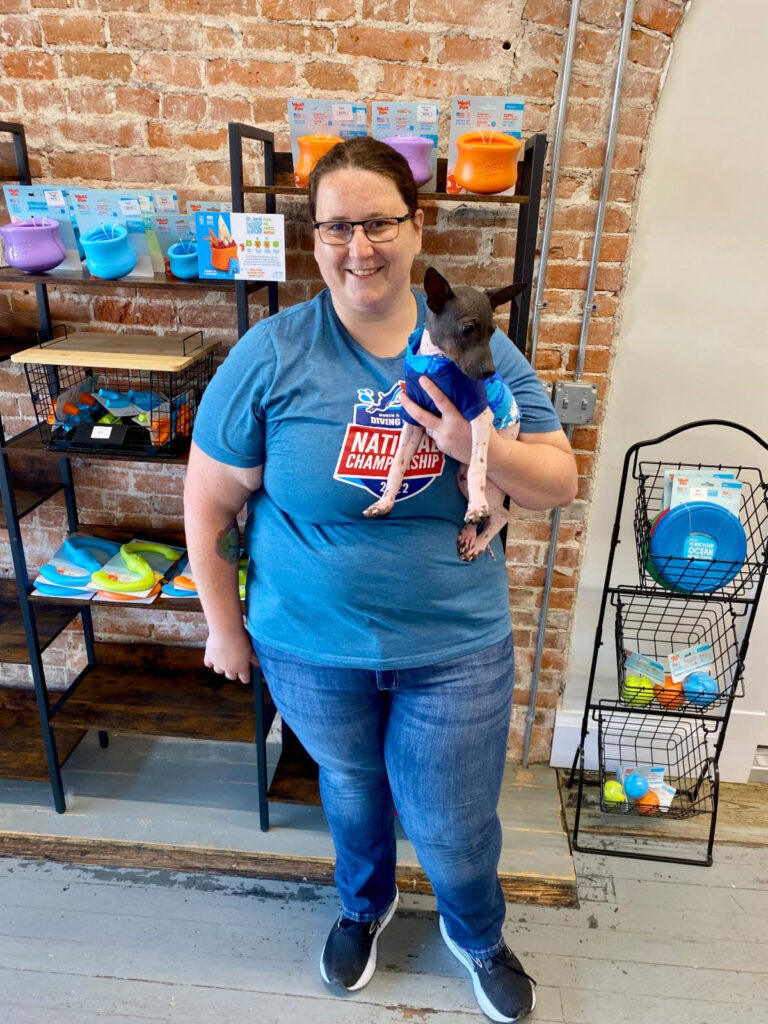 Gray's Pet Supply owner Whitney Gray. The new store is located in downtown Washington, 208 S. Marion Ave.