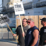 Cargill strike workers picket line