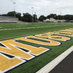 The sideline at Mount Mercy University's Robert W. Plaster Athletic Complex.