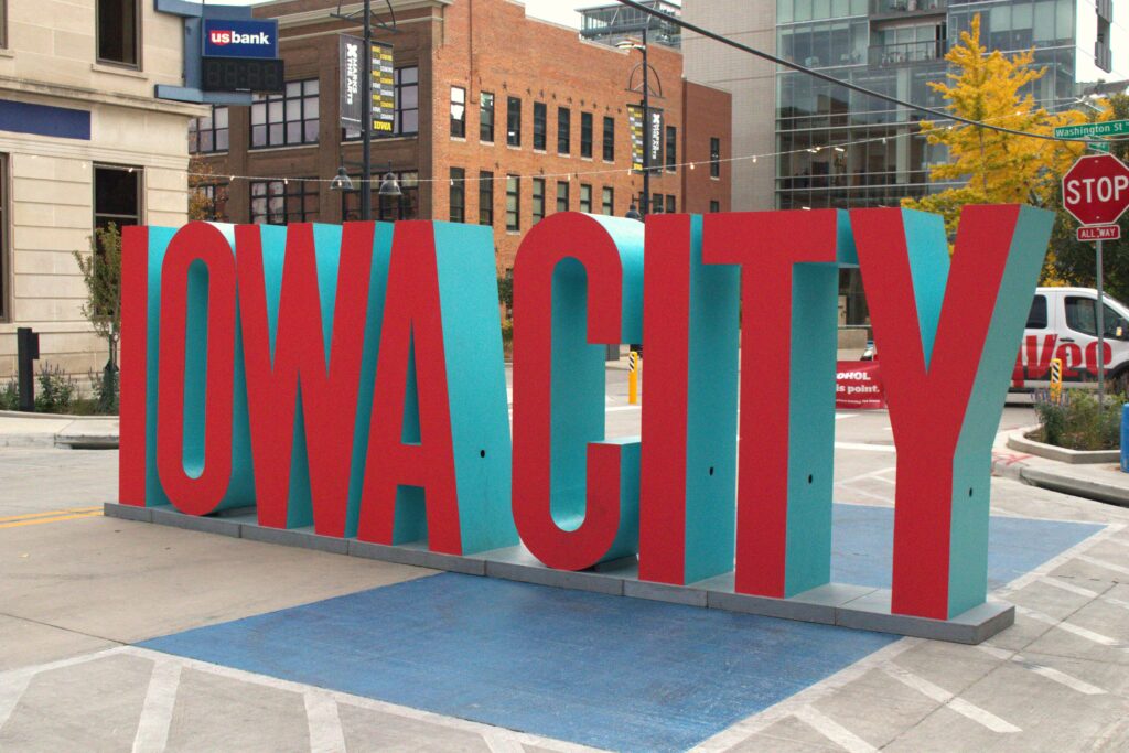Iowa City Dubuque Street celebration