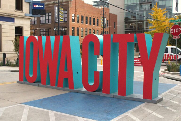 Iowa City Dubuque Street celebration