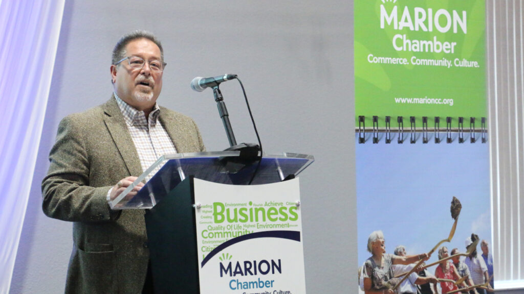 Chris Wheeler Point Builders Marion Chamber annual meeting