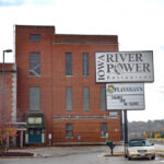 The Iowa River Power building, 501 First Ave. in Coralville, pictured Oct. 30. The building was bough last month by Old Gold, LLC, a company with an Illinois address. CREDIT ANNIE SMITH BARKALOW