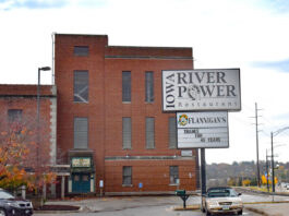 The Iowa River Power building, 501 First Ave. in Coralville, pictured Oct. 30. The building was bough last month by Old Gold, LLC, a company with an Illinois address. CREDIT ANNIE SMITH BARKALOW
