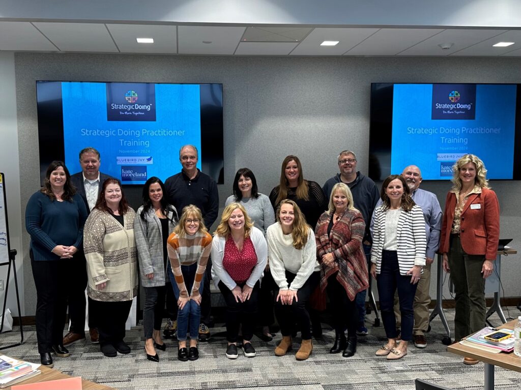 The first cohort to successfully complete the Strategic Doing training to advance the goals of Envision East Central Iowa.