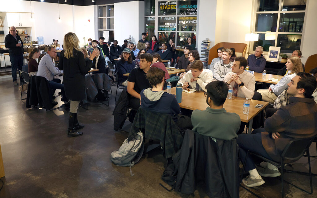 Competitors in the Iowa JPEC Innovation Challenge converged at MERGE in Iowa City Nov. 20 for the awards ceremony.