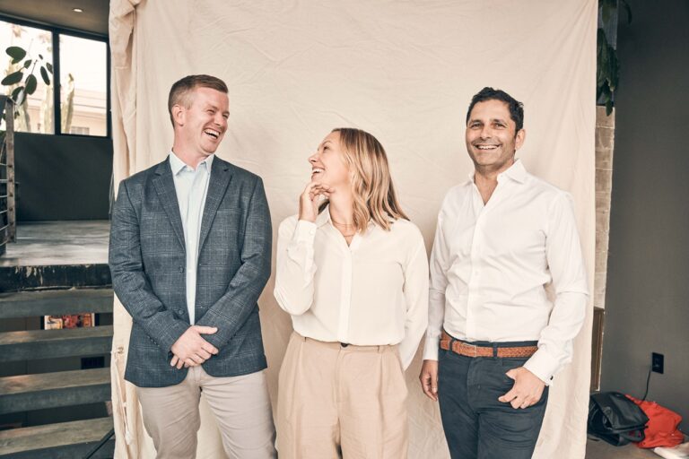 Claimable co-founders (from left): Zach Veigulis, Alicia Graham and Warris Bokhari.