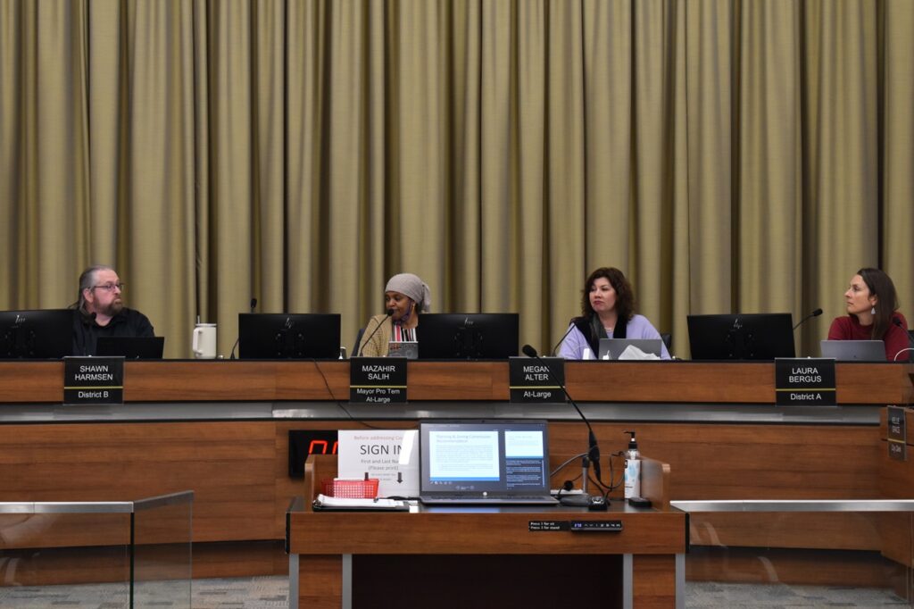 The Iowa City Council pictured Jan. 7.