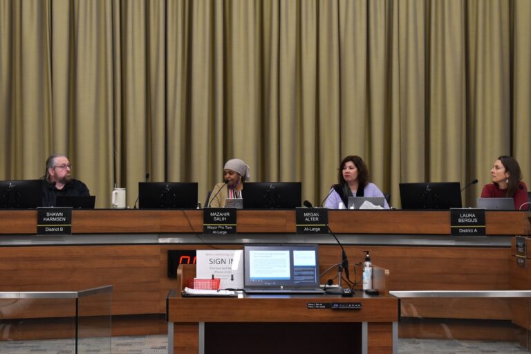 The Iowa City Council pictured Jan. 7.