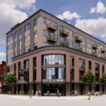A rendering of Grand Rail Development's proposed structure.