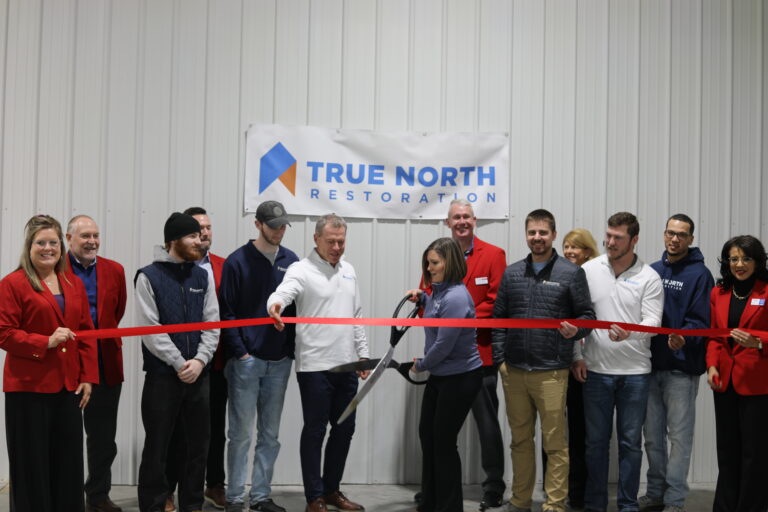 True North Restoration hosts a ribbon cutting at its new Cedar Rapids location in February 2025. CREDIT TRUE NORTH