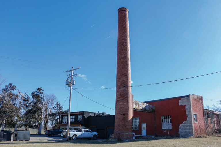 This towering smokestack is the iconic feature of the former Newport’s Flowers building at 2125 Wilson Ave. SW. CREDIT RICHARD PRATT