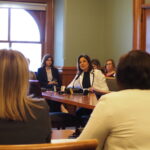Cedar Rapids Mayor Tiffany O’Donnell spoke against a proposed casino moratorium in a Senate subcommittee meeting Feb. 4. The measure ultimately failed to advance. CREDIT CAPITAL DISPATCH