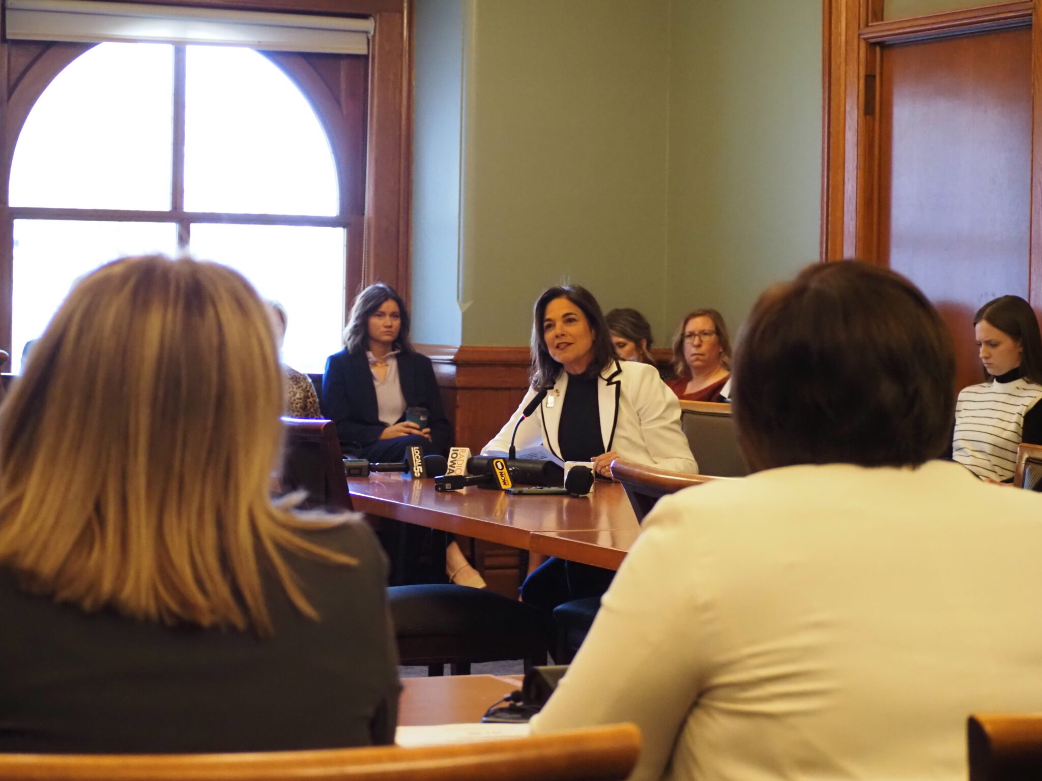 odonnellsenatesub-2048x1536 Cedar Rapids Mayor Tiffany O’Donnell spoke against a proposed casino moratorium in a Senate subcommittee meeting Feb. 4. The measure ultimately failed to advance. CREDIT CAPITAL DISPATCH