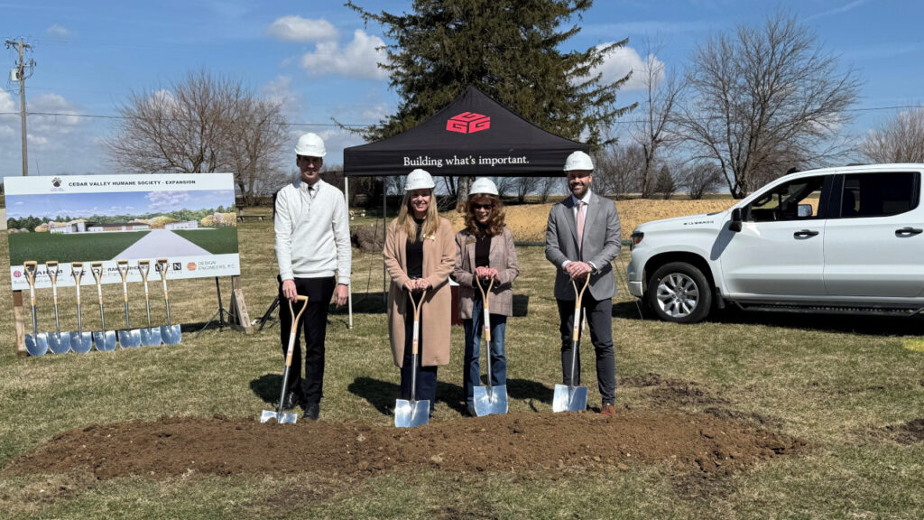 Cedar Valley Humane Society groundbreaking