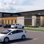 A rendering of the proposed Corridor Sports Performance Center. The development is spearheaded by former Hawkeye basketball player Kenyon Murray.